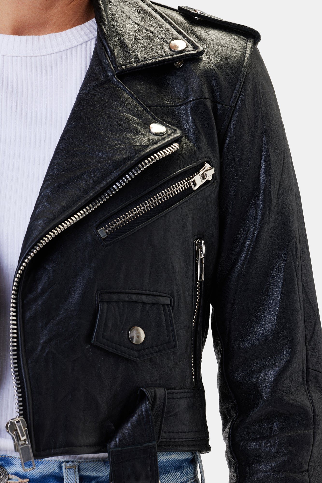 Amour vert clearance leather jacket