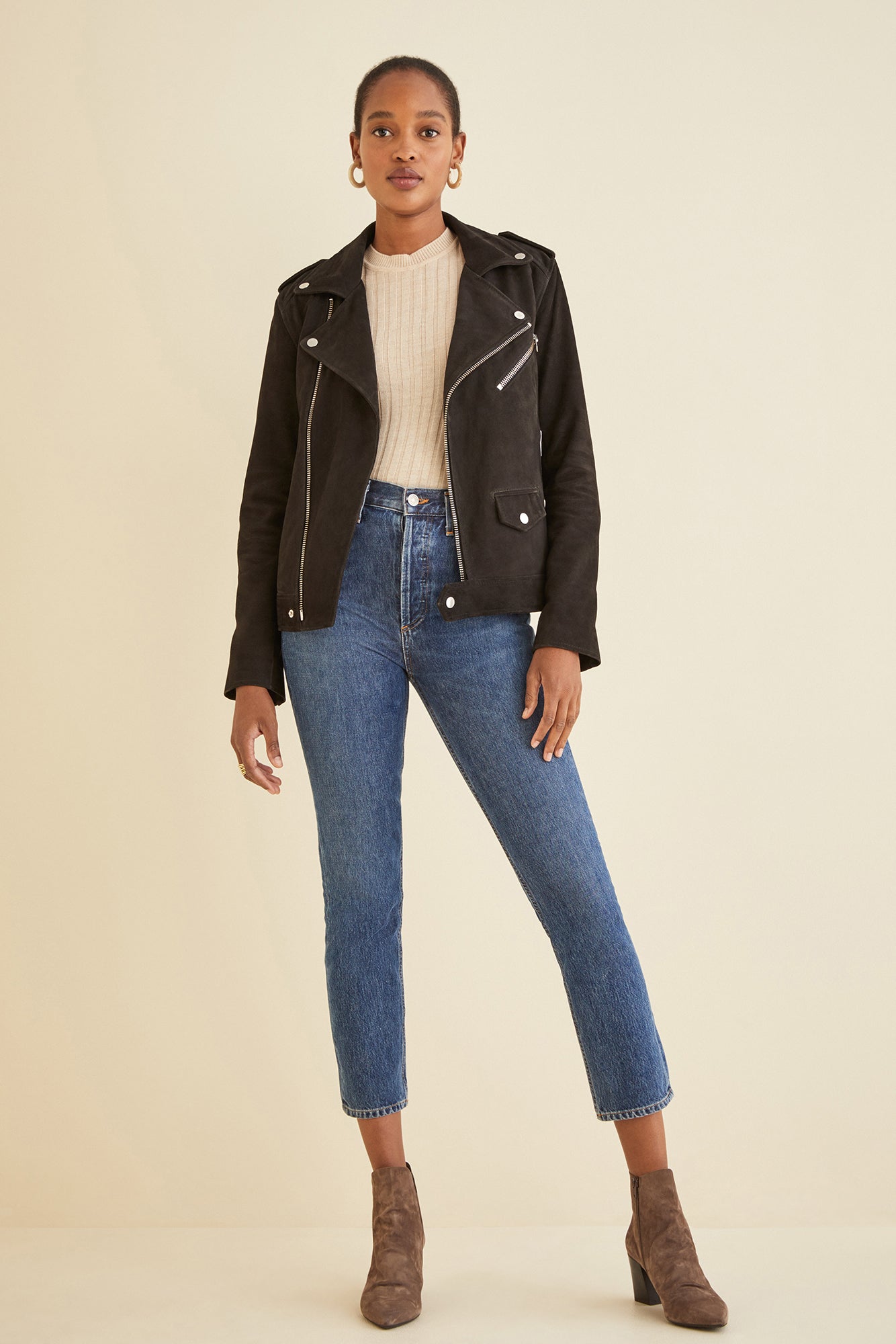 Deadwood River Black Suede Jacket for 